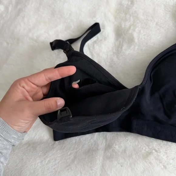 Kindred Bravely Nursing Pumping Bra Size Small Petite Black - Picture 6 of 10